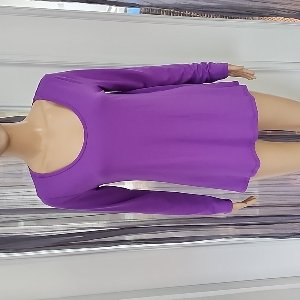 LuLaRoe Lynnae Long Sleeve Shirt, S, Purple